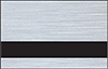 Discontinued item.  Rowmark Metal 1/16 2-Ply Brushed Aluminum/Black